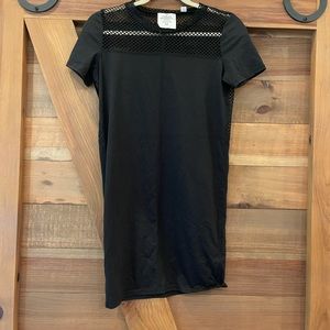 Mesh little black dress